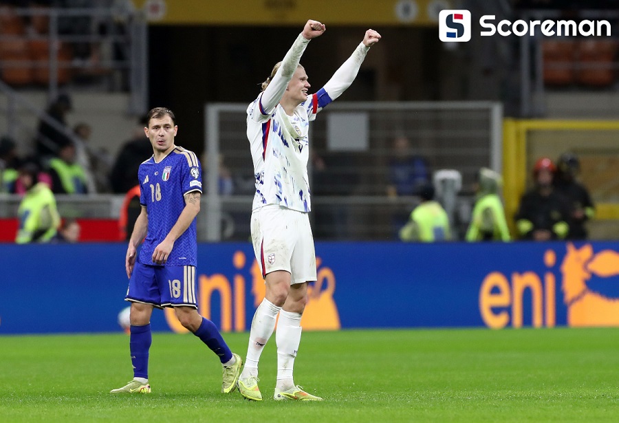 노르웨이, 이탈리아에 4-1 대승... 28년 만에 월드컵 본선행